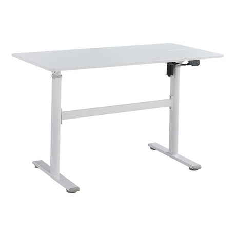 Birou reglabil pe inaltime Karla, Sonoma - Alb, 120x60x72/115 cm