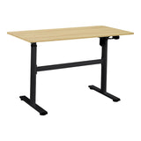Birou reglabil pe inaltime Karla, Sonoma - Alb, 120x60x72/115 cm - Birou reglabil pe inaltime Karla, Sonoma - Alb, 120x60x72/115 cm