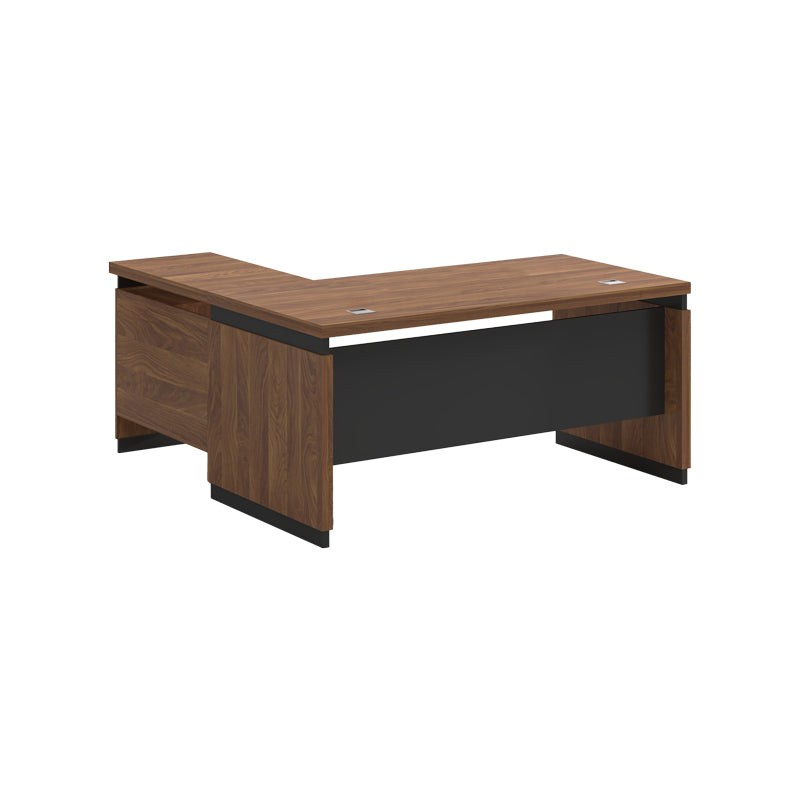 Birou reversibil Oscar, nuc- gri, 160x80x76 cm, imagine suplimentara