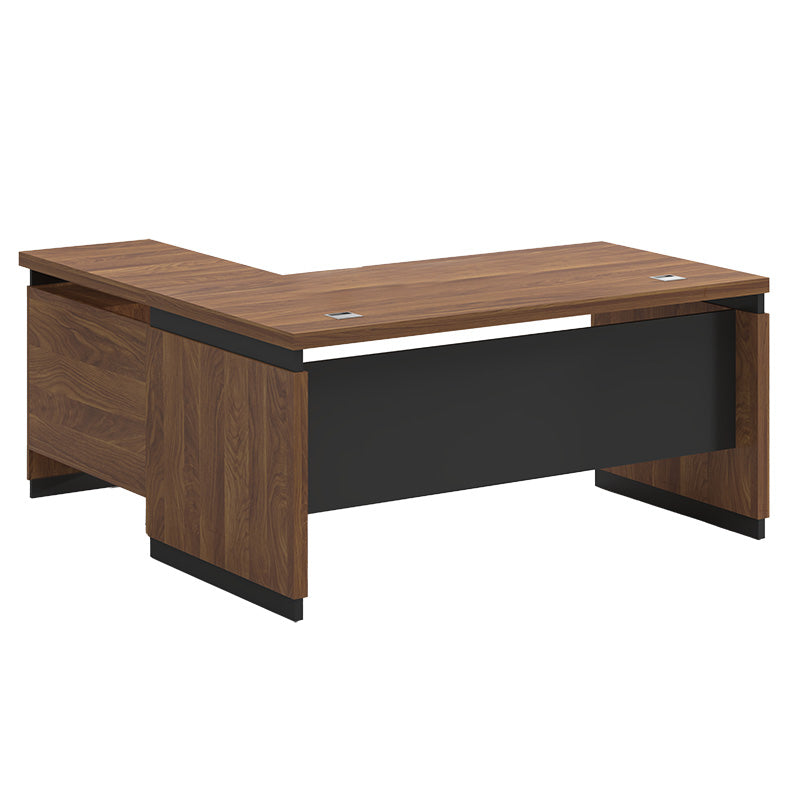 Birou reversibil Oscar, nuc- gri, 180x170x76 cm, imagine suplimentara