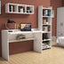 Set De Mobilier De Birou Birou si raft Hera, Alb, 118 x 80 x 58 cm, 3 Piese