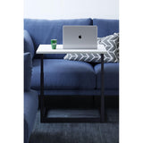 Birou Smart Laptop Reglabil, Alb, 40x60x43-73 cm