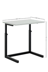 Birou Smart Laptop Reglabil, Alb, 40x60x43-73 cm