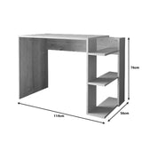 Birou Toska, 114x56x76 cm - Stejar-Gresie