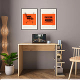 Birou Toska, 114x56x76 cm - Stejar-Antracit