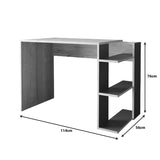 Birou Toska, 114x56x76 cm - Stejar-Antracit