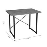 Birou Ustando, Stejar - Antracit, 90x60x72 cm - Stejar