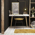 Birou Veronika Lux, Alb, 100x74x60 cm