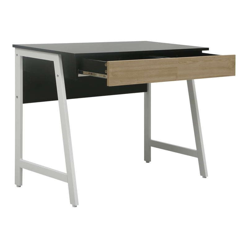 Natural - Negru | SKU: 225-000115 | Birou Vertan, Natural - Negru, 100x48x76 cm, varianta Natural - Negru, produs pentru amenajarea locuinței, disponibil online în România la CasaMob