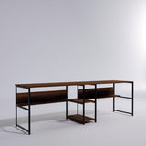 Birou Workstation Double, L189, Nuc, 240x74x60 cm