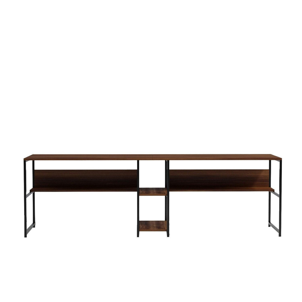 Birou Workstation Double, L189, Nuc, 240x74x60 cm