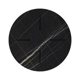 Blat de masă elegant cu aspect de marmură neagră, model Relian, 60cm, grosime 12mm, 60x60 cm
