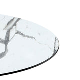 Blat de masa Melody, Marmura Alba, 12mm, 60x60 cm