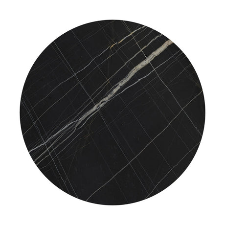 Blat de masă Relian cu neagră, D69cm, grosime 12mm, 69x69 cm
