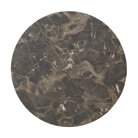 Blat de Masa Verhia Gri inchis D69cm grosime 12mm, 69x69 cm