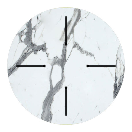 Blat masa Melody, marmura alba 12mm grosime, 70x70 cm