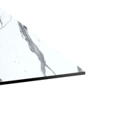 Blat masa Melody, marmura alba grosime 12mm, 70x70 cm