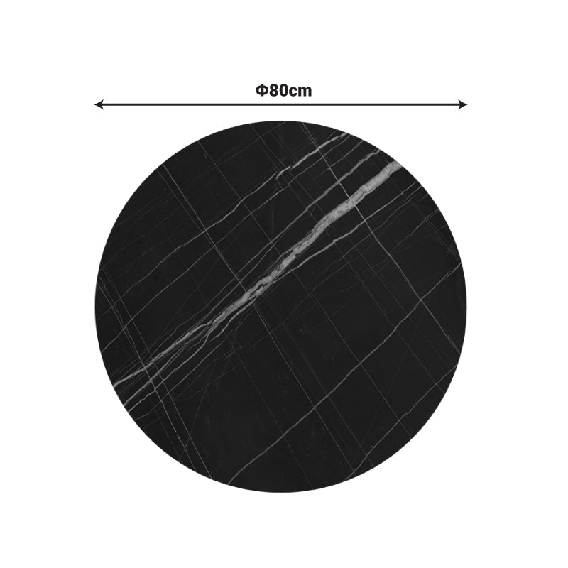 Blat masa Relian D80 cm, marmura neagra, 12 mm, 80x80 cm