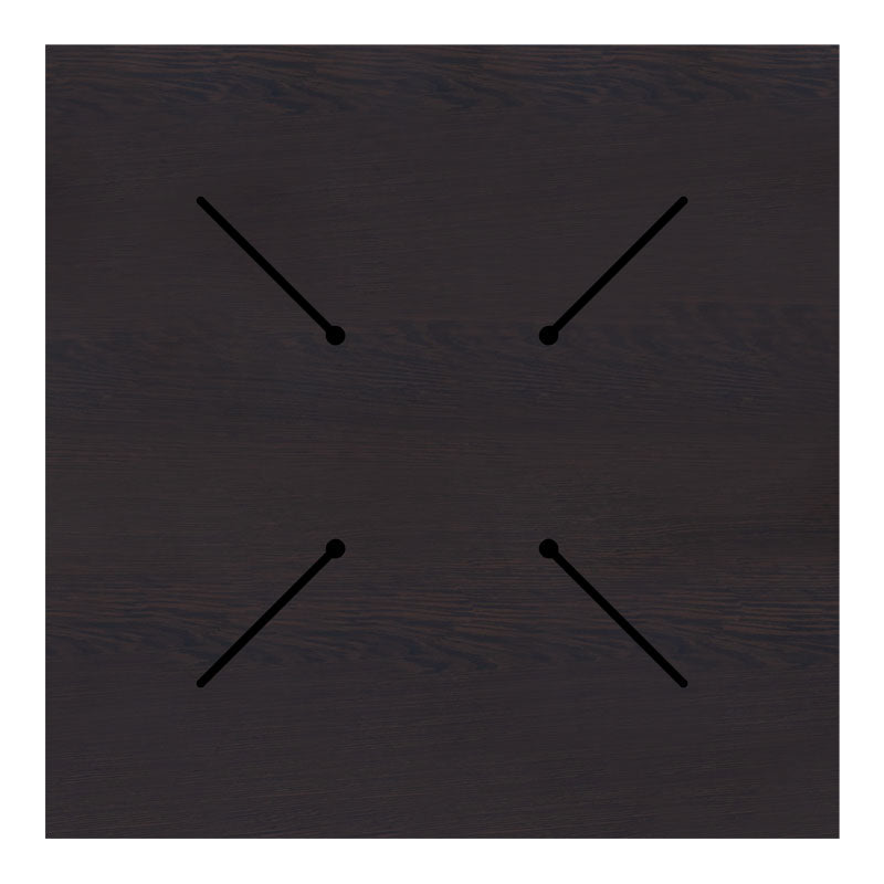 Blat Portico, Wenge, 69x69x1 cm, imagine suplimentara
