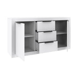 Comoda Doha, Diverse culori, 150x45x80 cm - Alb
