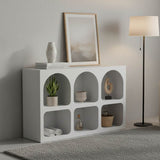 Bufet cu rafturi Emersi, Alb, 120x35x76 cm