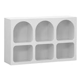 Bufet cu rafturi Emersi, Alb, 120x35x76 cm