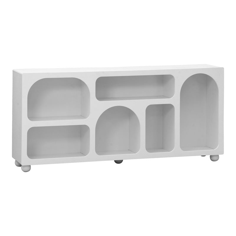 Bufet cu rafturi Emersi, Alb, 164x34x76 cm, imagine suplimentara
