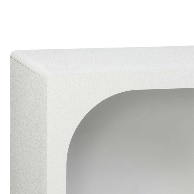 Bufet cu rafturi Emersi, Alb, 164x34x76 cm, foto produs