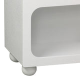 Bufet cu rafturi Emersi, Alb, 164x34x76 cm
