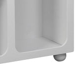 Bufet cu rafturi Emersi, Alb, 164x34x76 cm