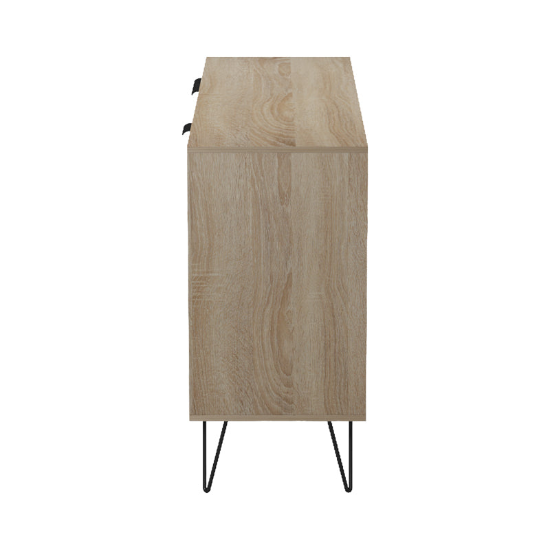 Bufet Balain, Lemn, 142x36x83 cm - Sonoma-Antracit