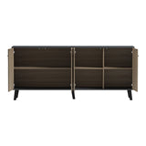 Bufet cu spațiu de depozitare Tuscany, Modern, Lemn, SONOMA -ANTHRACITE, 180x40x79 cm
