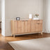 Bufet modern cu spatiu de depozitare Hamea, Natur, 150x39x73 cm