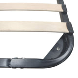 Cadru pat metalic cu design Amaso, metal, Negru, 90x190x28 cm