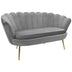 Canapea 2 locuri Daimon catifea, 134x70x77 cm - 128-000005