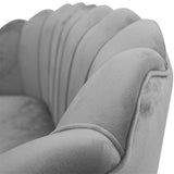 Canapea 2 locuri Daimon catifea, 134x70x77 cm - Gri