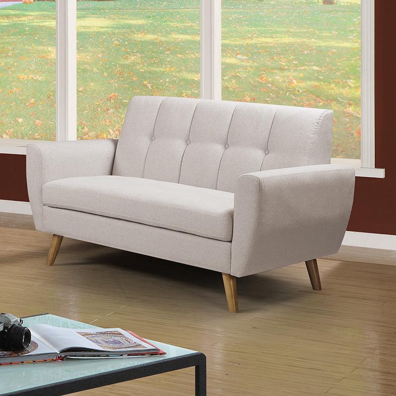 Canapea 2 locuri Decency, bej, 149x75x86 cm, imagine suplimentara