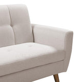 Canapea 2 locuri Decency, bej, 149x75x86 cm
