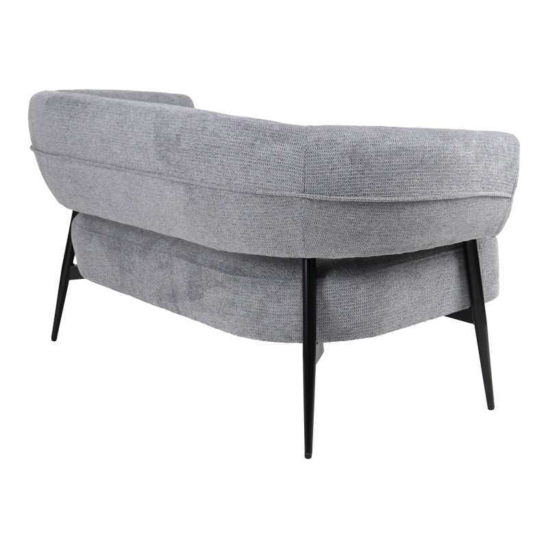 Canapea 2 locuri Luvina, Gri, 145x71x73 cm