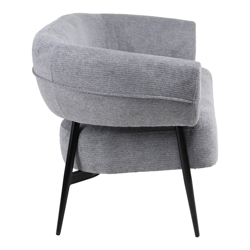 Canapea 2 locuri Luvina, Gri, 145x71x73 cm