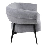 Canapea 2 locuri Luvina, Gri, 145x71x73 cm