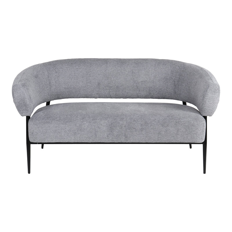 Canapea 2 locuri Luvina, Gri, 145x71x73 cm