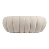 Canapea 2 locuri Yannick, Boucle, Bej, 148x92x62 cm