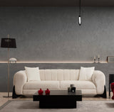 Canapea 3 locuri Sandreo Avni, Alb, 248x70x100 cm