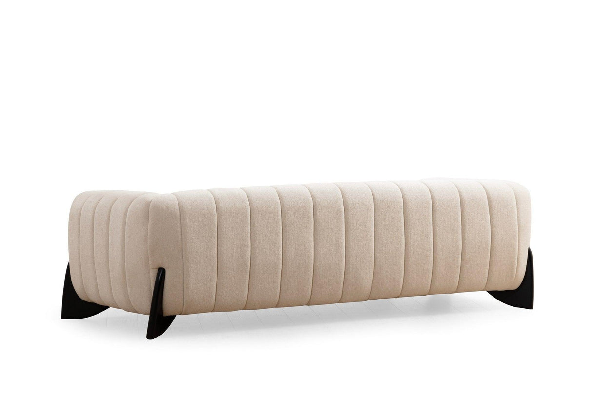 Canapea 3 locuri Sandreo Avni, Alb, 248x70x100 cm