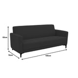 Canapea 3 locuri Sirica, Bej, 185x82x81 cm