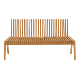 Canapea-bancă polimorfă Jey, Lemn Teak, Natur, 150x57x80 cm