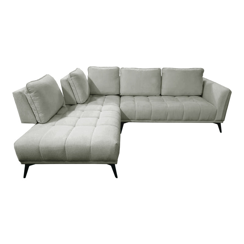 Canapea Belanza, colț dreapta, Diverse culori, 265x213x90 cm - Bej - Gri | SKU: 371-000046 | Canapea Belanza, colț dreapta, 265x213x90 cm, varianta Bej - Gri, produs pentru amenajarea locuinței, disponibil online în România la CasaMob