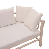 Canapea cu 2 locuri pentru gradina de gradina Dranjere Boho, Natural, 167x80x71 cm