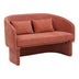 Canapea cu 2 locuri Playmob Caramiziu, Portocaliu, 128x65x79 cm